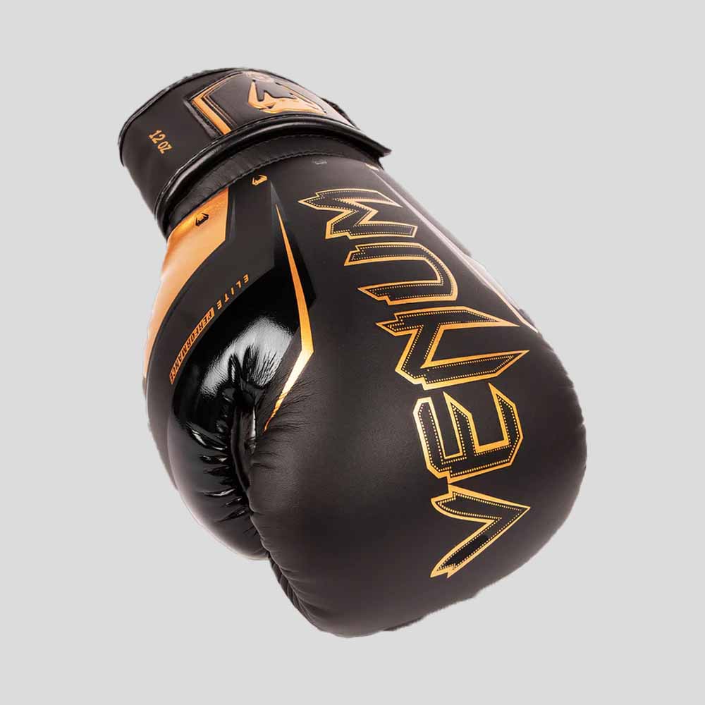 Venum Elite Evo Boxing Gloves Black/Bronze