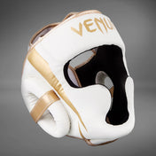 Venum Elite Headgear White/Gold - front