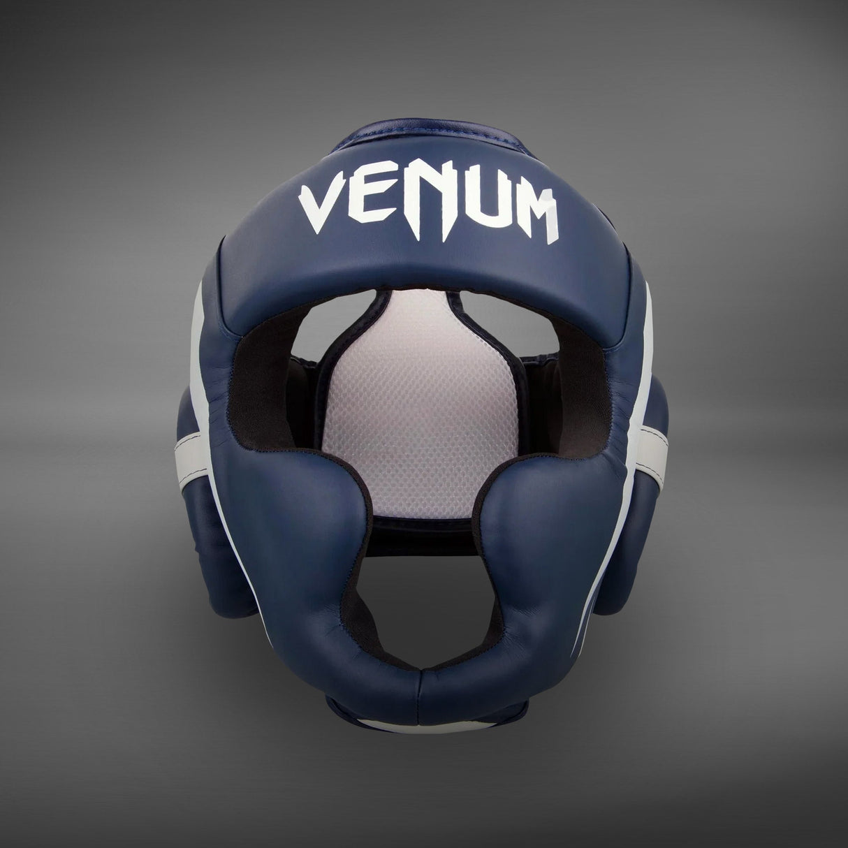 Venum Elite Headgear White/Navy Blue - back