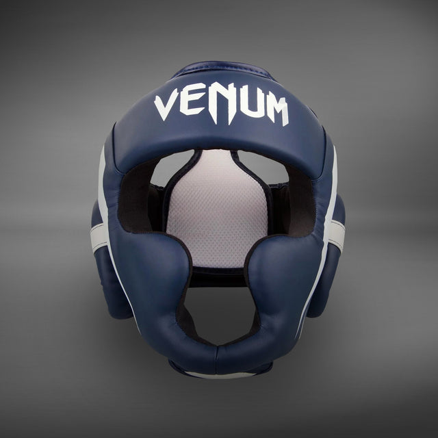 Venum Elite Headgear White/Navy Blue - back