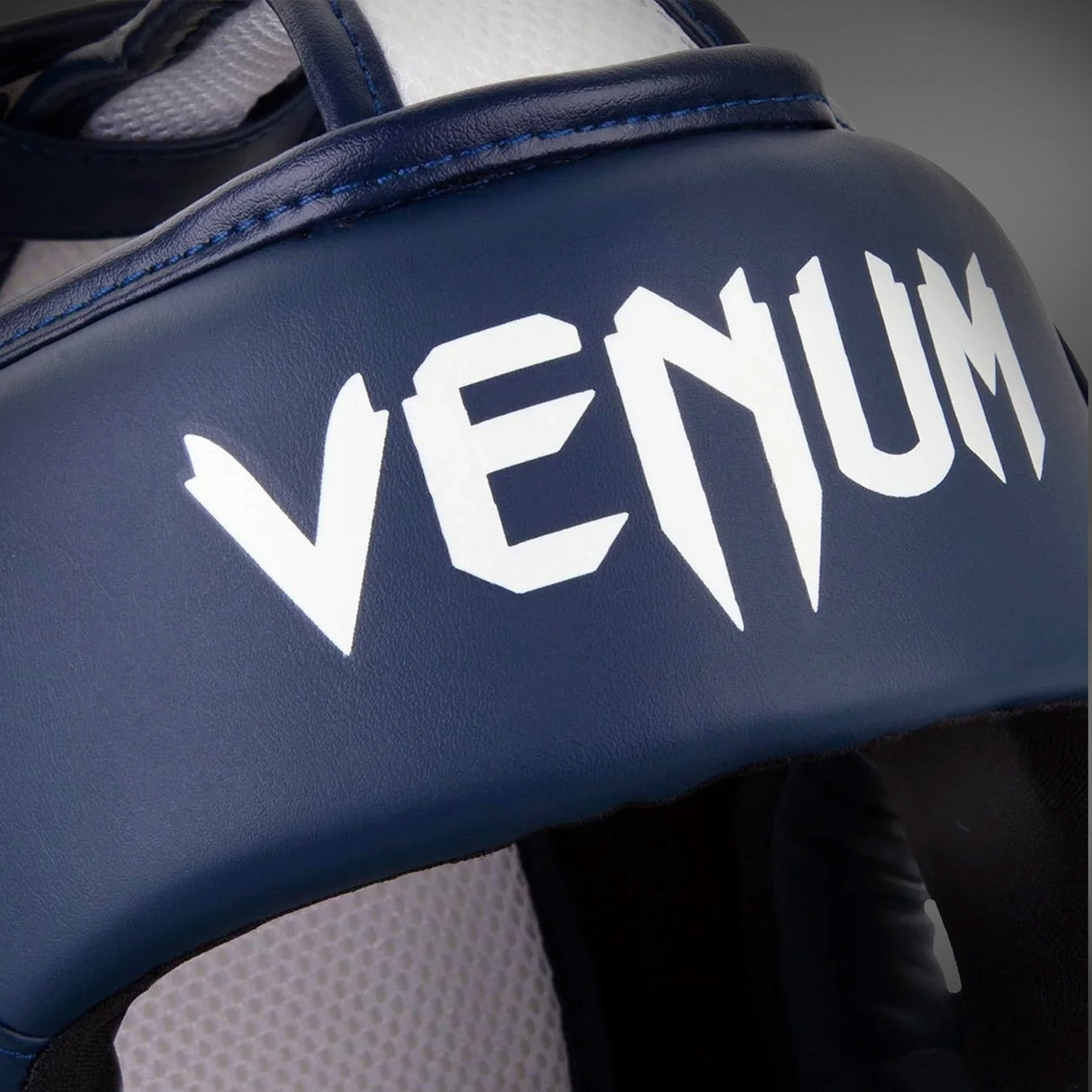 Venum Elite Headgear White/Navy Blue - detail