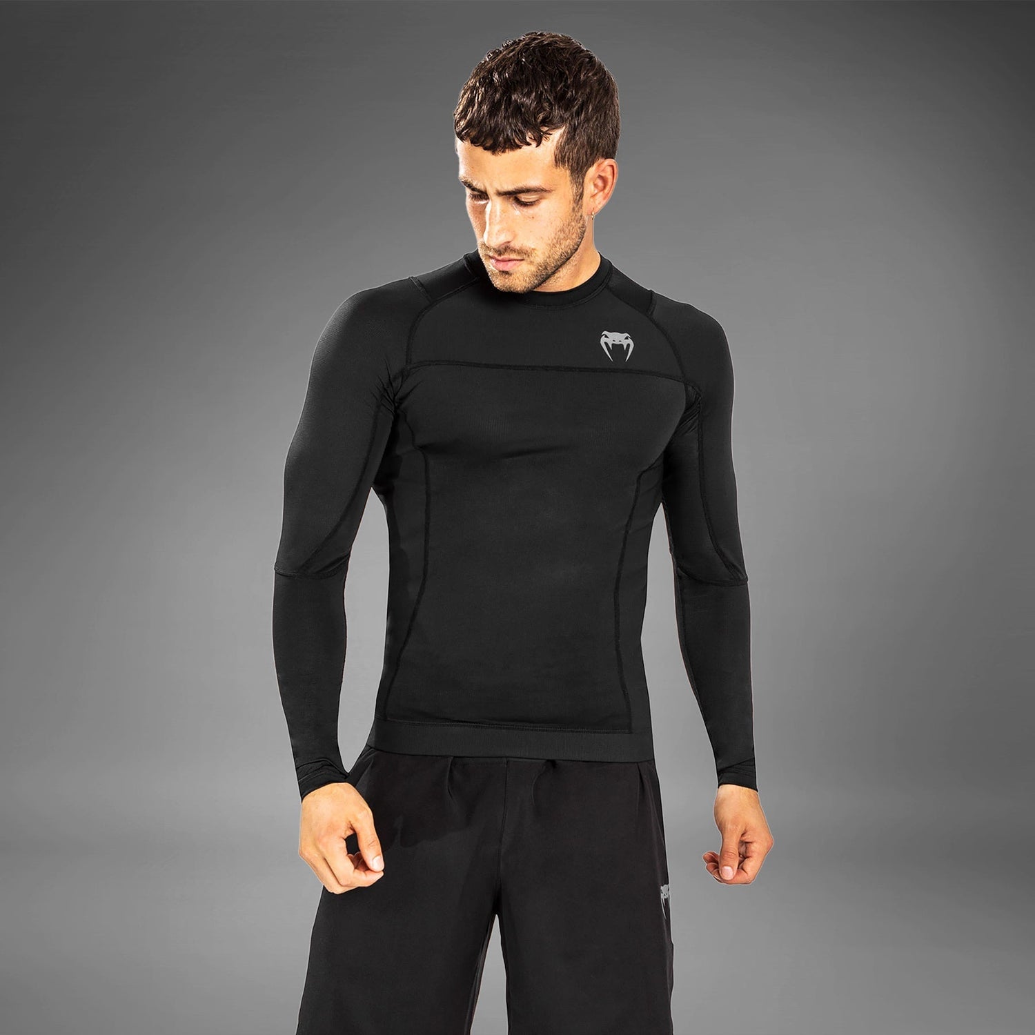 Venum G Fit Air Rashguards Longsleeve Black - back