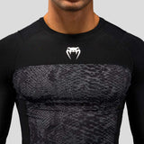 Venum G-Fit Scales Long Sleeve Rash Guard Black/Charcoal Grey