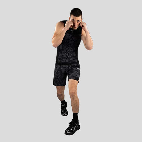 Venum G-Fit Scales Sleeveless Rash Guard Black/Charcoal Grey