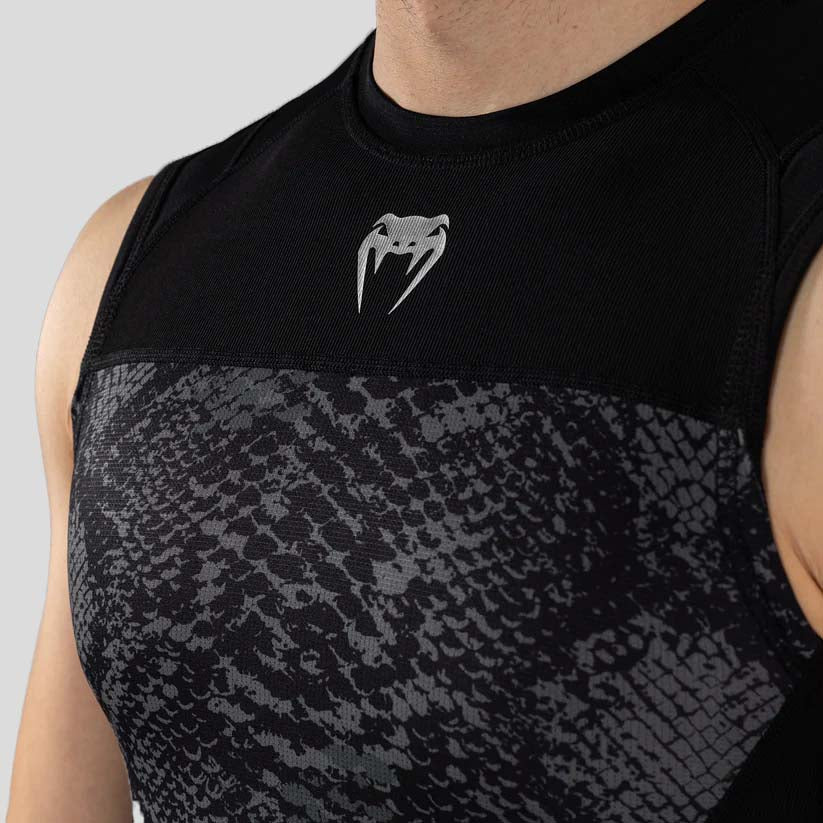 Venum G-Fit Scales Sleeveless Rash Guard Black/Charcoal Grey