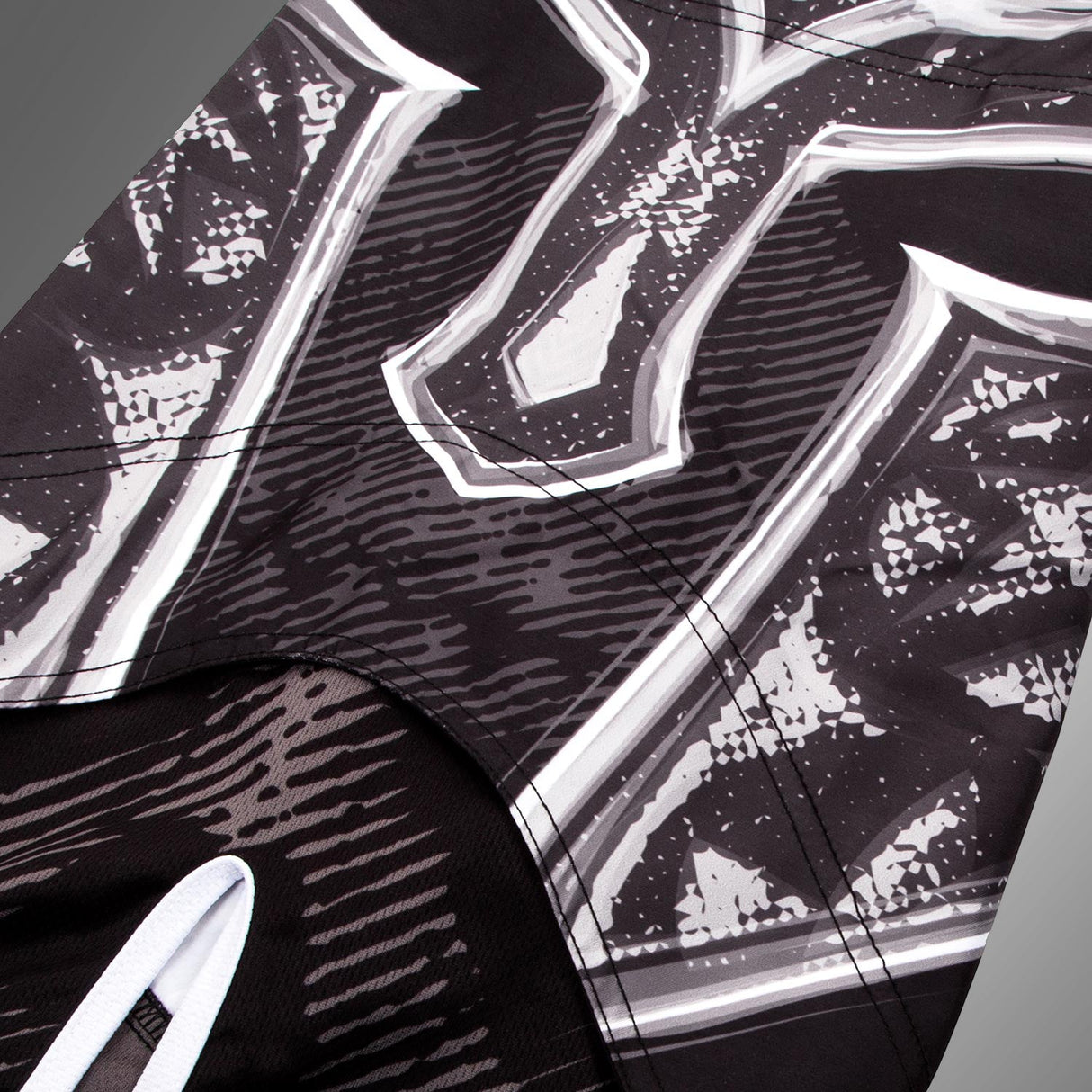 Venum Gladiator 3.0 Fightshorts Black/White - 5