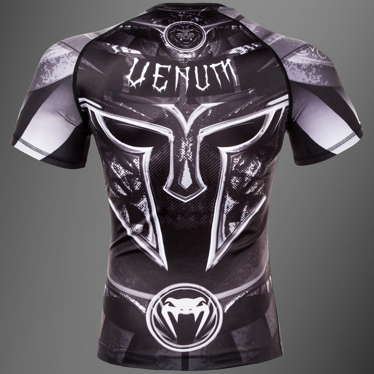 Venum Gladiator 3.0 Rashguard Black/White Short Sleeves - side