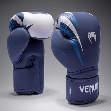 Venum Hurricane Boxing Gloves Midnight Blue/White