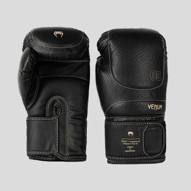 Venum Impact Evo Scales Boxing Gloves Black
