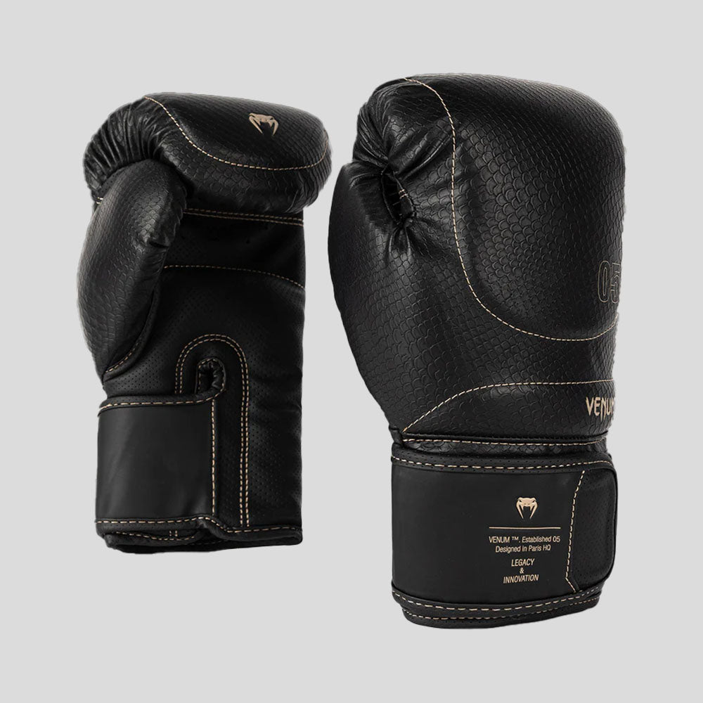 Venum Impact Evo Scales Boxing Gloves Black