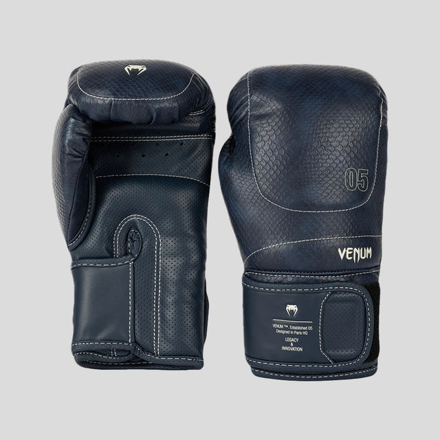 Venum Impact Evo Scales Boxing Gloves Midnight Blue