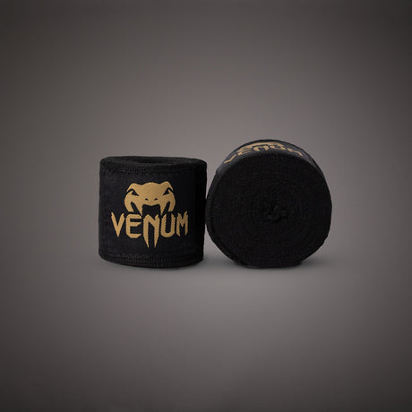 Venum Kontact Boxing Hand Wraps Black/Gold 4.5m (180 in) - back