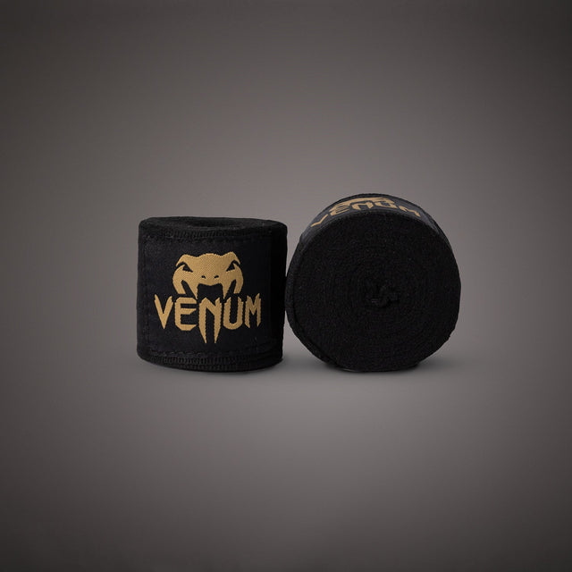 Venum Kontact Boxing Hand Wraps Black/Gold 4.5m (180 in) - back