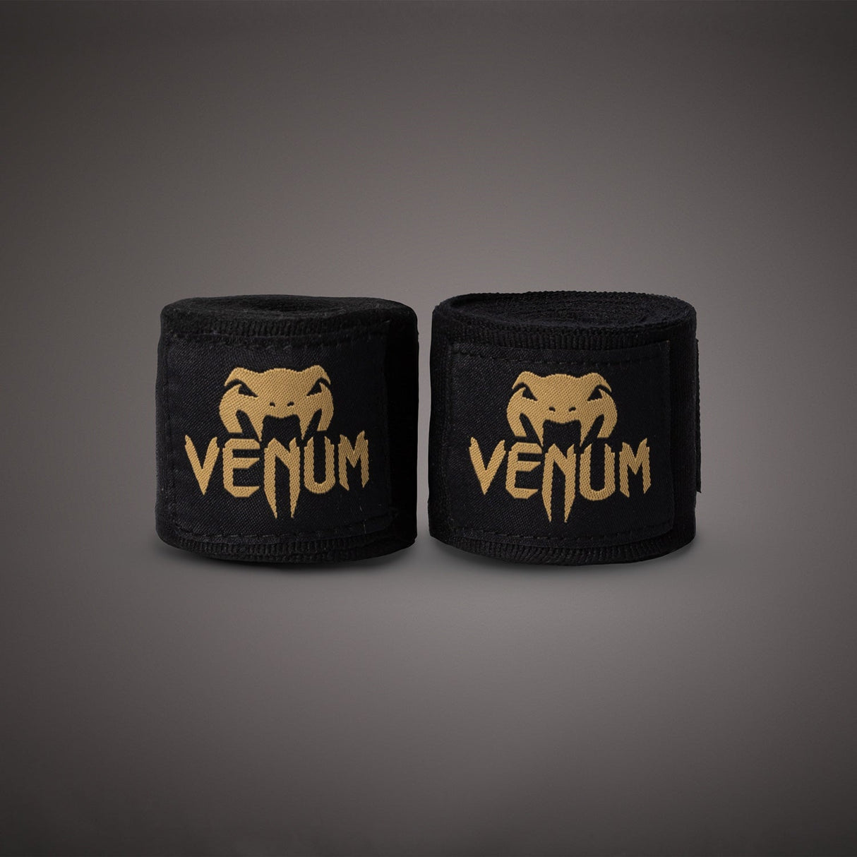 Venum Kontact Boxing Hand Wraps Black/Gold 4.5m (180 in) - front