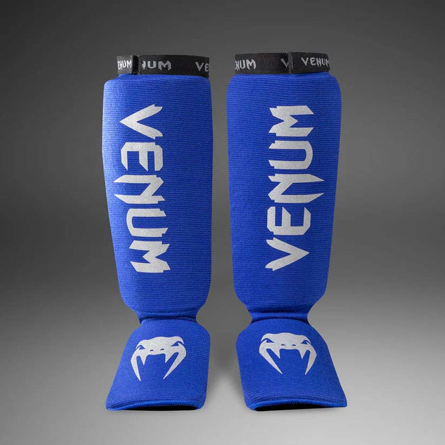 Venum Kontact Shin Guards Royal Blue/Silver