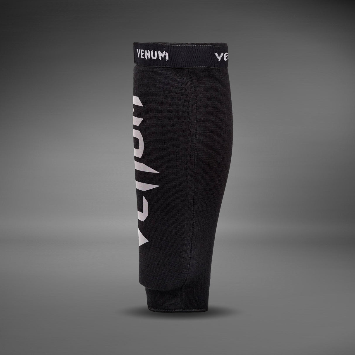 Venum Kontact Shin Guards Without Foot Black - back