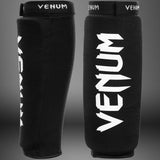 Venum Kontact Shin Guards Without Foot Black - detail