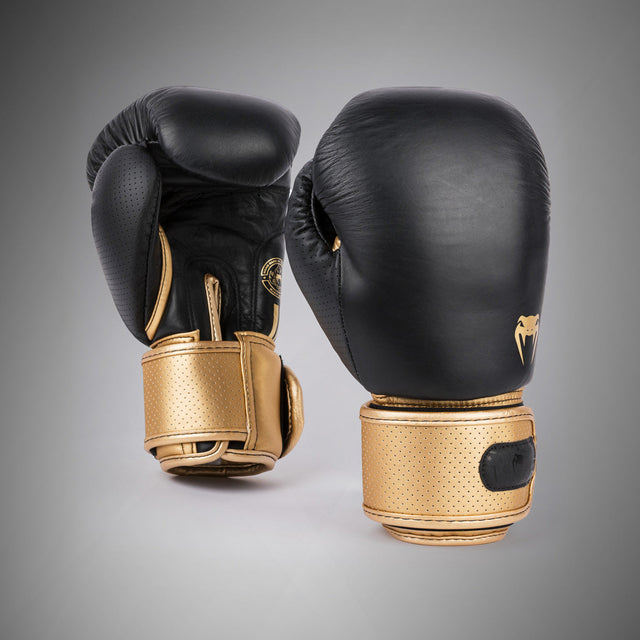 Venum Power 2.0 Boxing Gloves Black/Gold - front
