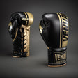 Venum Shield Pro Boxing Gloves with Laces Black/Gold - front