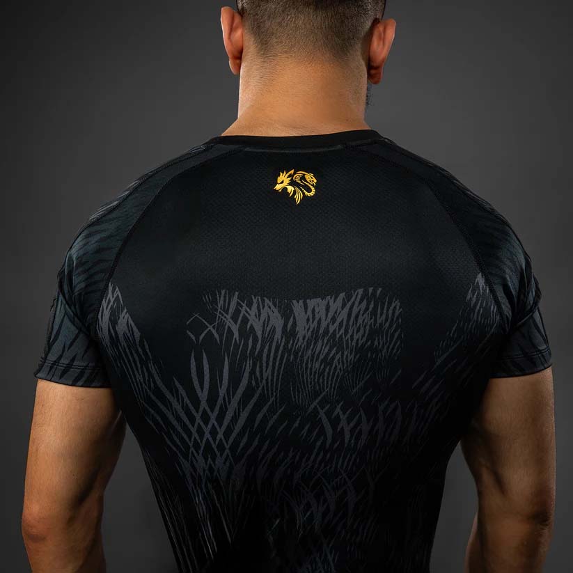 Venum x Chimaev Short Sleeve Rash Guard Black/Grey