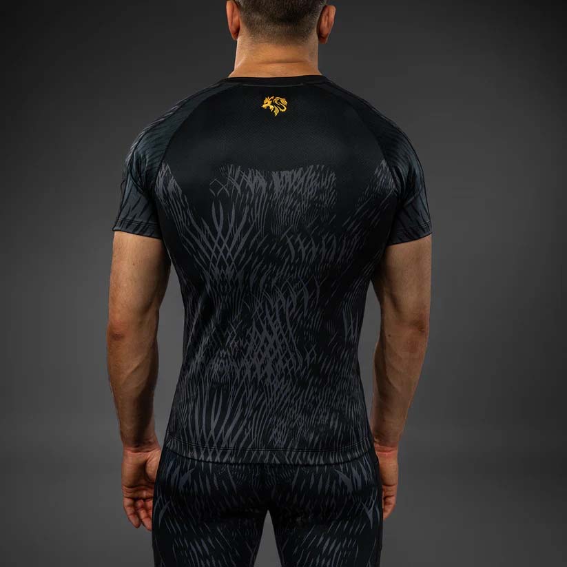 Venum x Chimaev Short Sleeve Rash Guard Black/Grey