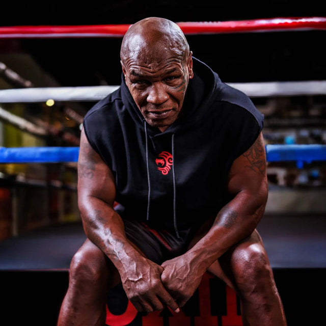 Venum x Mike Tyson Tiger Sleeveless Hoodie Deep Black/Intense Red