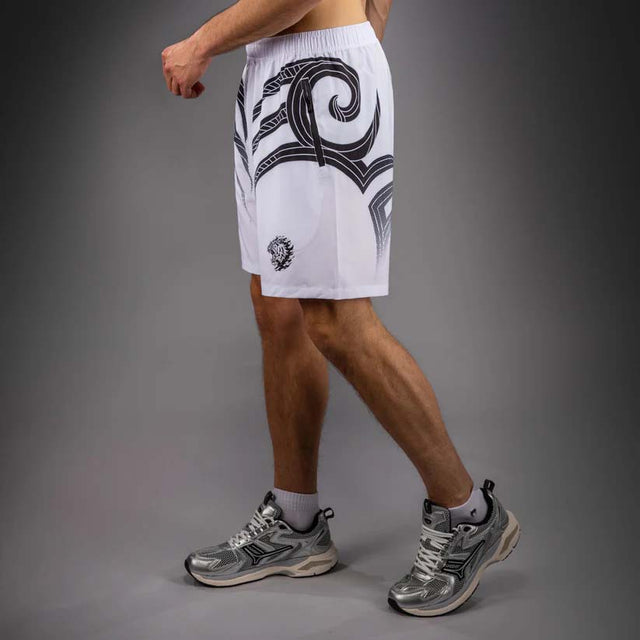 Venum x Mike Tyson Tiger Training Shorts Optical White/Deep Black