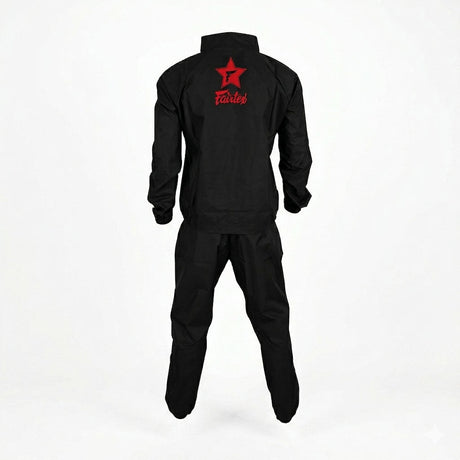 Fairtex VS3 Vinyl Sweatsuit Black/Red