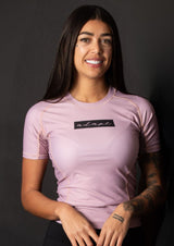 Adapt Jiu-Jitsu Womens Original Rash Guard Pink