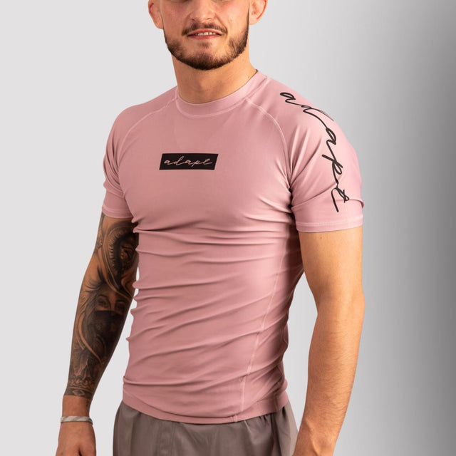 Adapt Jiu-Jitsu Mens Original Rash Guard Pink