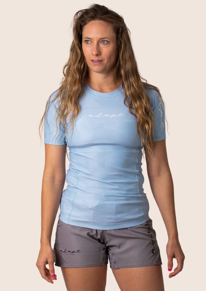 Adapt Jiu-Jitsu Womens Prism Rash Guard Ice