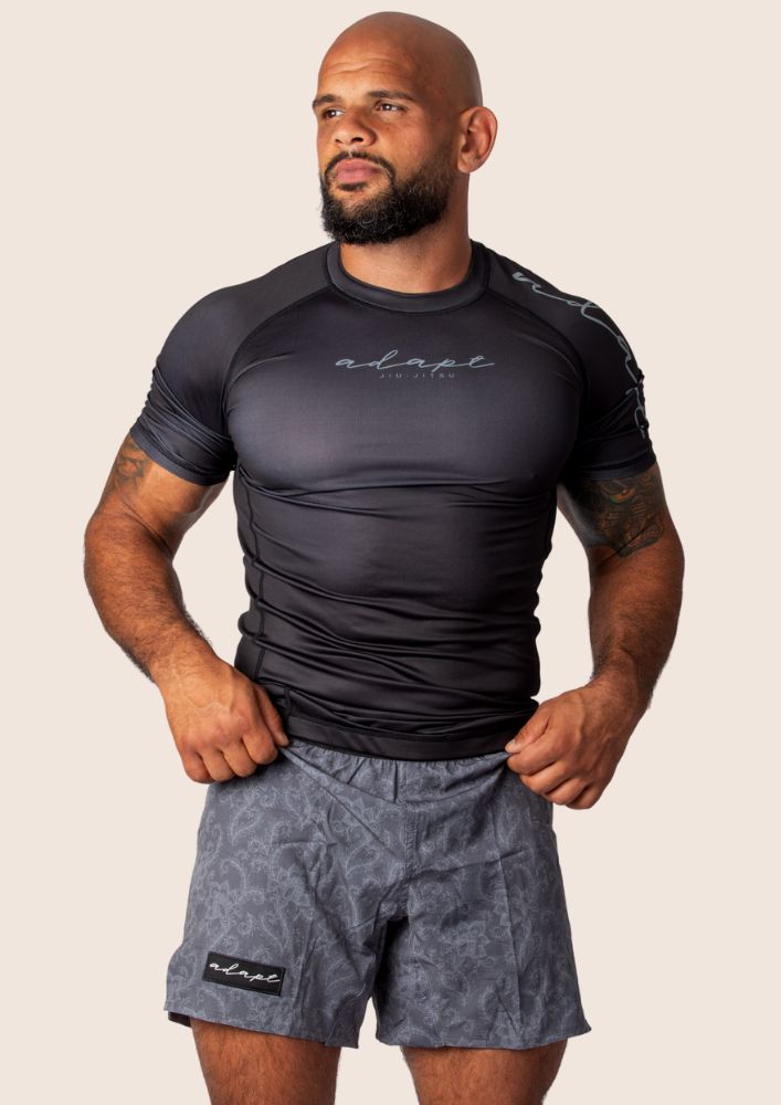 Adapt Jiu-Jitsu Mens Classic Rash Guard Black