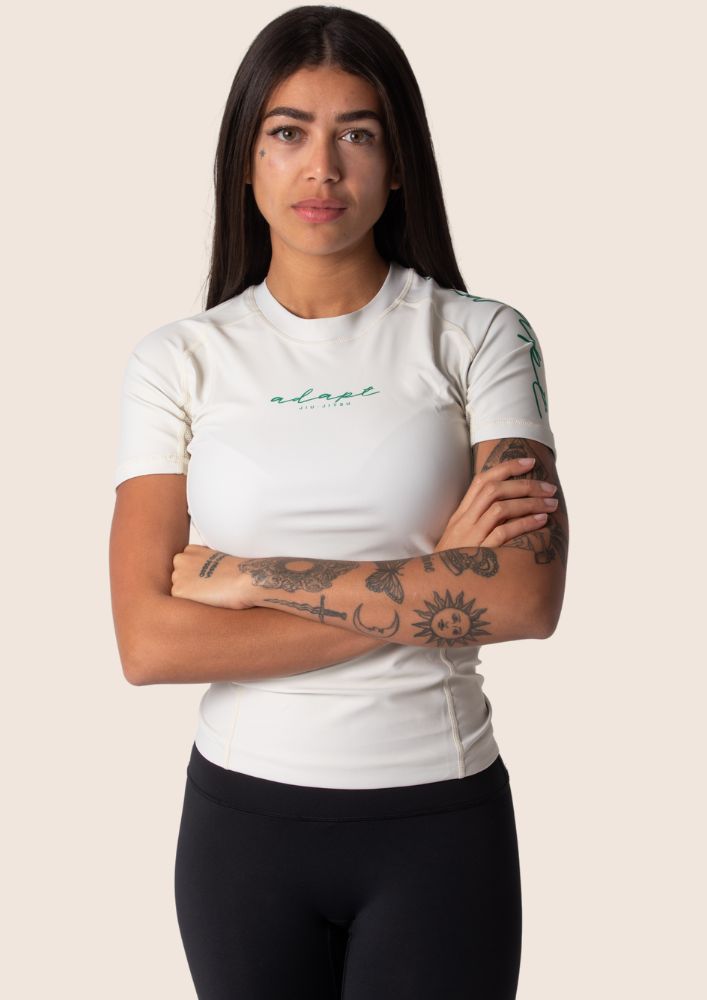 Adapt Jiu-Jitsu Womens Classic Rash Guard Irish Cream