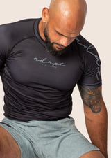 Adapt Jiu-Jitsu Mens Classic Rash Guard Black