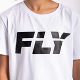 Fly Kids Big Logo Tee White