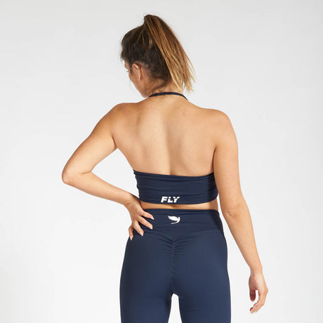 Fly Scrunch Sports Bra Navy