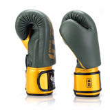 Yuth Gold Line Boxing Gloves - Olive/Gold