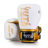 Yuth Gold Line Boxing Gloves - White/Gold