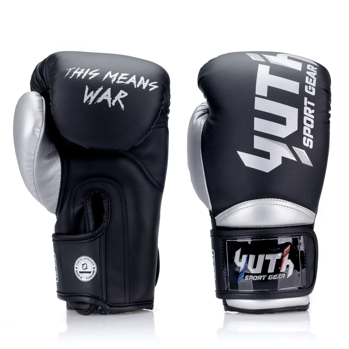 Yuth Supportive Boxing Gloves - Black/Silver