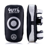 Yuth Thai Kick Pads - Black/Silver
