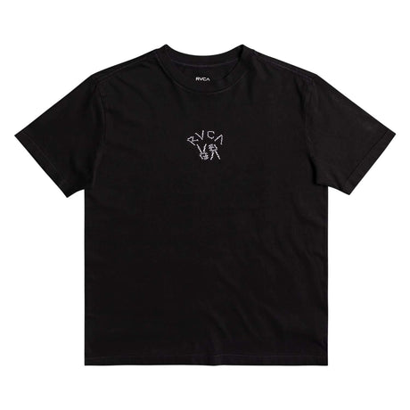 RVCA Peace Bones T-Shirt Black Small 