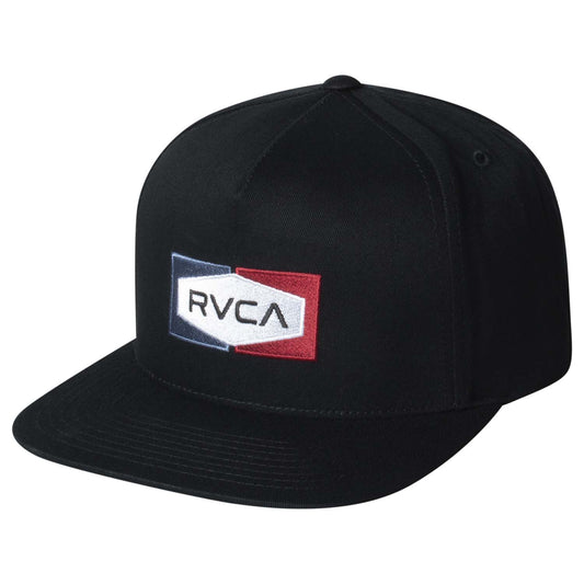 Black RVCA Elm Snapback Cap