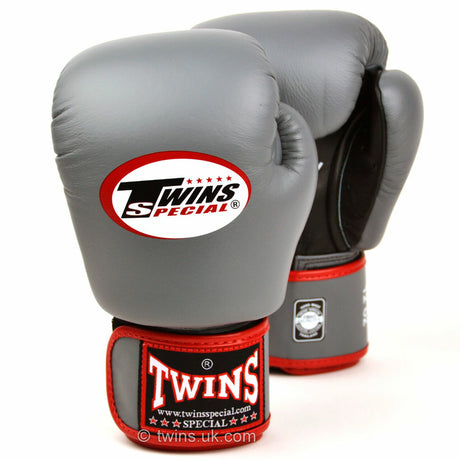 Twins BGVLA-2 Air Flow Boxing Gloves Grey 16oz 