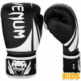 Black/White Venum Challenger 2.0 Kids Boxing Gloves   