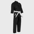 Black Bytomic Red Label 7oz Cotton Karate Uniform   