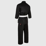 Black Bytomic Red Label 7oz Cotton Karate Uniform   