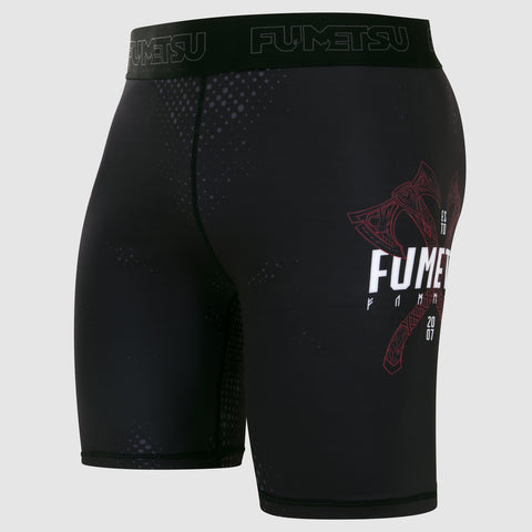 Black/Red Fumetsu Berserker Vale Tudo shorts