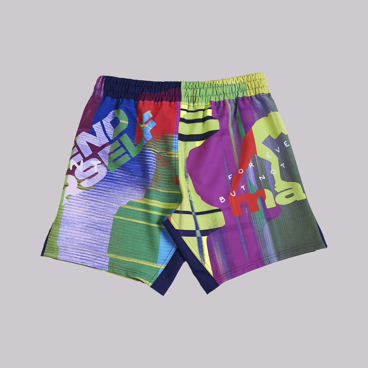 Multi Colour Manto Neon Abstract Fight Shorts