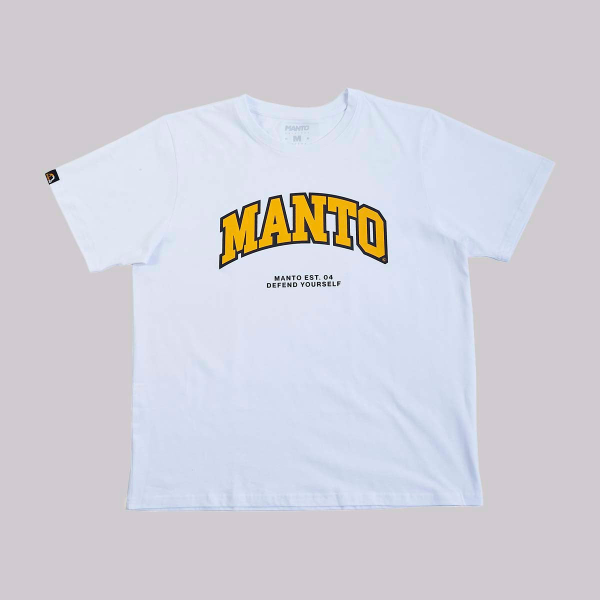 White Manto Varsity Oversize T-Shirt Medium  
