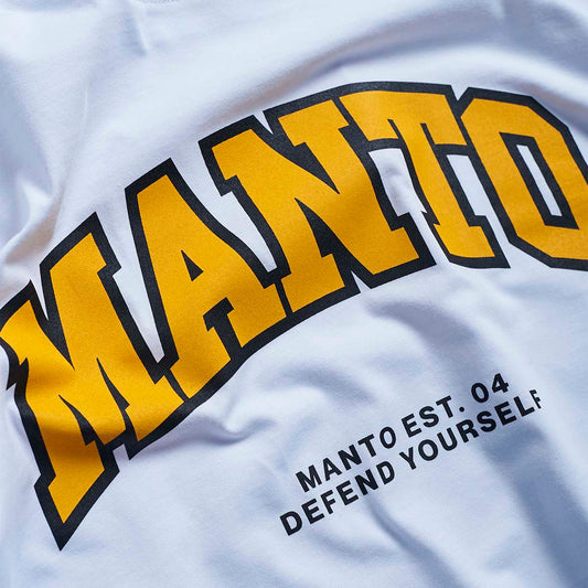 White Manto Varsity Oversize T-Shirt
